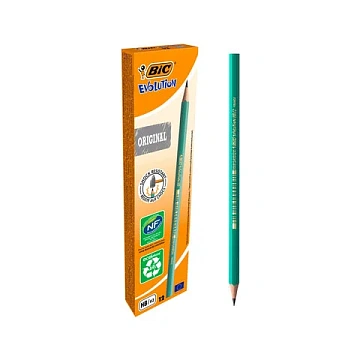 Карандаш чернографитный BIC, 1 шт., 'Evolution', HB, корпус зеленый, 8803112