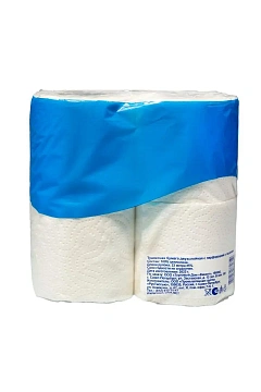 Туалетная бумага Vclean 2 слоя, 4 рулона, 50 м, белая