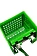 Тележка уборочная Vclean 20л, зеленая, с отжимом, IN0671