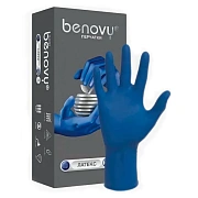 Перчатки латексные Benovy Latex High Risk р. XL, синие, латексные, повышенной прочности, 25 пар