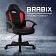 Кресло компьютерное BRABIX 'Spark GM-201', экокожа, черное/красное, 532503