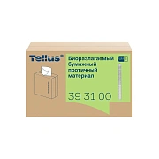 Протирочные салфетки Tellus (tork) Премиум WM5 393100, 1 слой, белые, 100шт, 22.5х41см