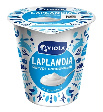 Йогурт Viola Laplandia сливочный 8.5%, 260г