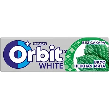 Жевательная резинка Orbit нежная мята, 10шт