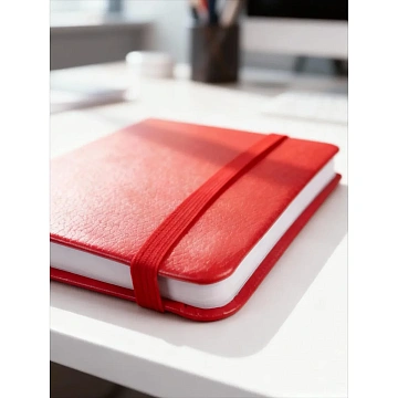 Ежедневник недатированный красный, А5, 140x200мм, 136 л. ATTACHE