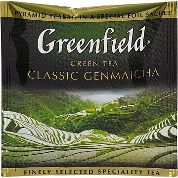 Чай Greenfield Genmaicha зеленый фольгир. 20пак/уп 1155-08