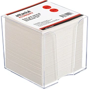 Блок для записей в подставке в стакане 9х9х9 белый