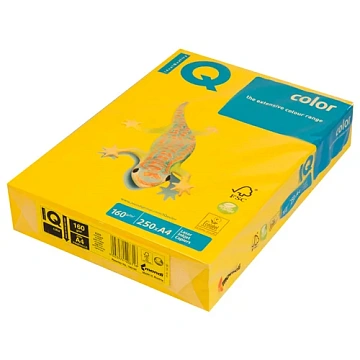 Бумага IQ 'Color intensive' А4, 160г/м2, 250л. (горчичный)