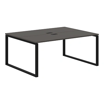 Стол 2-х местный EQWST 1713 Мокко/Черный 1760х1346х750 EDIS