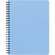 Бизнес-тетрадь А5,96л,кл,спир,пластик,тон.бл. Attache Bright colours Голуб
