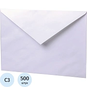 Конверт в упаковке белый С3 330х410мм треуг кл 100г/м2 без клея 500шт/уп