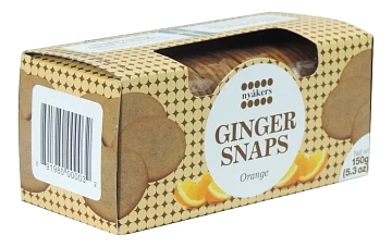 Печенье имбирное Nyakers с апельсином, 150г