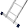 Лестница шарнирная алюминиевая 4х4 Сибртех (97882)