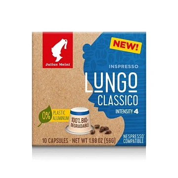 Кофе в капсулах JULIUS MEINL 'Lungo Classico' для кофемашин Nespresso, 10 порций, ИТАЛИЯ, 94031