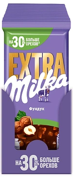 Шоколад Milka Extra молочный фундук, 140г