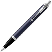 Ручка шариковая PARKER 'IM Core Matte Blue CT', корпус темно-синий лак, хромированные детали, синяя