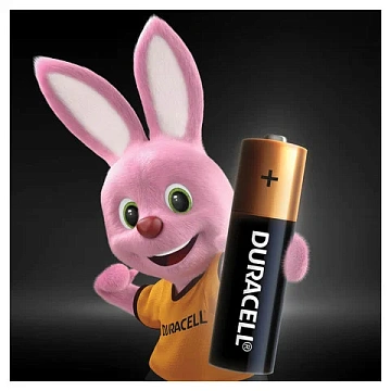 Батарейка Duracell AA LR6, 1.5В, алкалиновая, 2шт/уп