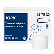 Туалетная бумага Tellus (tork) Premium T6, 127520, в рулоне, 90м, 2 слой, белая