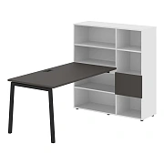 Рабочая станция ELWST 1215 Мокко/Черный 1790х1250х1355 EDIS