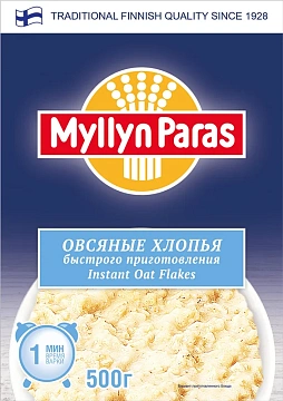 Хлопья Myllyn Paras овсяные, 500г