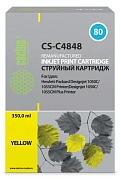 Картридж струйный Cactus CS-C4848 №80 желтый (400мл) для HP DJ 1050C/1055CM/1000