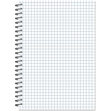 Бизнес-тетрадь А5-,96л,гребень,обл.пластик,клетка, Attache Plastic, синий