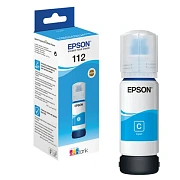 Чернила EPSON 112 (C13T06C24A) для СНПЧ EPSON L11160 /L15150 /L15160 /L6550/L6570, голубые, ОРИГИНАЛ