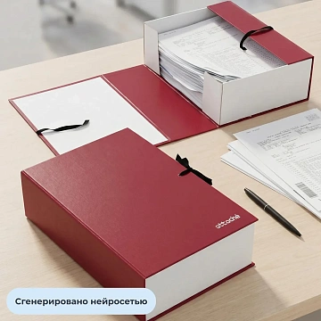Папка архивная складная ATTACHE,120 мм,красн