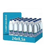Вода BonaAqua питьевая газированная, 500мл x 24 шт