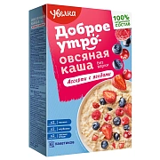 Каша овсяная Увелка ассорти с ягодами (40г x 6шт), 240г