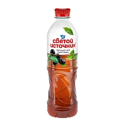 Холодный чай Святой Источник черный со вкусом смородины, 500мл