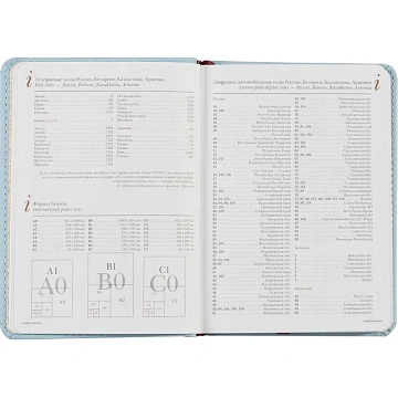 Ежедневник недатированный А6+ VELVET (ЗЕФИРНЫЙ ГОЛУБОЙ) 3-495/35