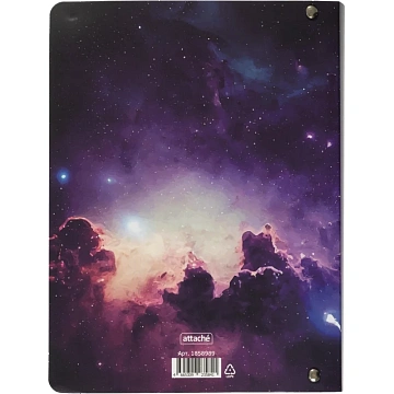 Ежедневник недатированный на кольцах Attache, 136л., 80г/м3, Galaxy