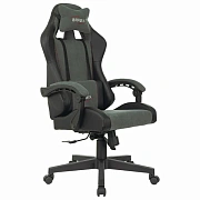 Кресло компьютерное BRABIX 'Striker GM-121', синхромеханизм, 2 подушки, экокожа/велюр, черное/серое, 532961
