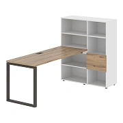 Рабочая станция EQRST 1117 Дуб Денвер светлый/Мокко 2190х1120х1355 EDIS