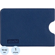 Чехол для кредитных карт и пропусков защитный RFID , ПВХ синий