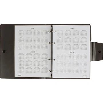 Ежедневник недатированный ATTACHE Digital черный,А5, 272стр., на кольцах