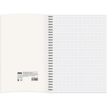 Бизнес-тетрадь Attache Cristal,120л,клет,А4,спир,обл.мел.карт