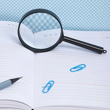 Лупа Attache, увеличение х6, диаметр 60мм, цв.черный, карт/кор.