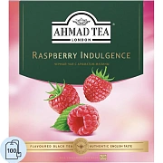 Чай Ahmad Tea Малиновое Лакомство, черный, пакетики в конвертах 100x1,5г/уп