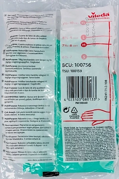 Перчатки резиновые Vileda Profes латекс зеленый рM 100756/174363,ПС