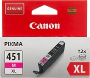 Картридж струйный Canon CLI-451XLM 6474B001 пурпурный для Canon Pixma iP7240/MG6340/MG5440