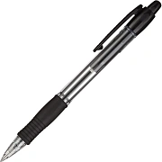 Ручка шариковая масляная автоматическая с грипом PILOT 'Super Grip', ЧЕРНАЯ, узел 0,7 мм, линия письма 0,22 мм, BPGP-10R, BPGP-10R-F