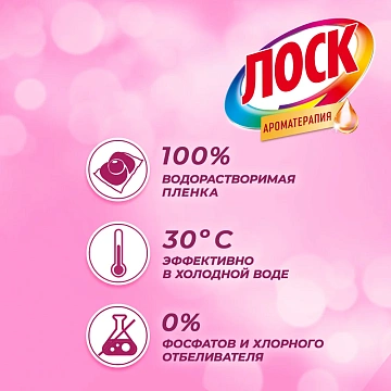 Капсулы для стирки Лоск Трио Арома, 12шт