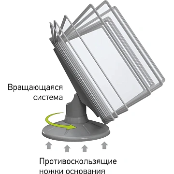 Демосистема настольная А4, 10 панелей, серый