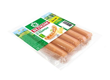 Сосиски Велком с сыром, 450г