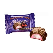 Конфеты СЛАВЯНКА 'Жаклин', французский зефир со вкусом клубники в шоколаде, 1000 г, пакет, 30588