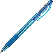 Ручка шариковая масляная автоматическая с грипом PENTEL (Япония) 'Fine Line', СИНЯЯ, линия письма 0,27 мм, BK417-CN