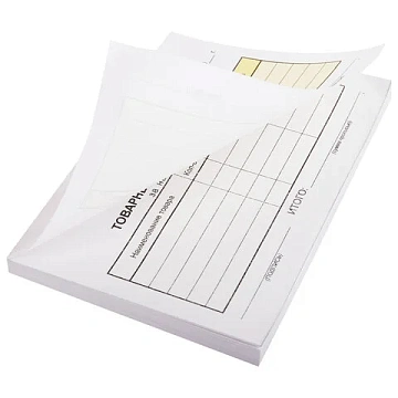 Товарный чек 2-слойный самокопирующийся, А6 100х147 мм, КОМПЛЕКТ 5 книжек по 50 шт., STAFF, 130288