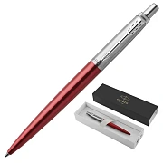 Ручка шариковая PARKER 'Jotter Core Kensington Red CT', корпус красный, детали хром, синяя, 1953187